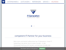 Tablet Screenshot of it-generation.de